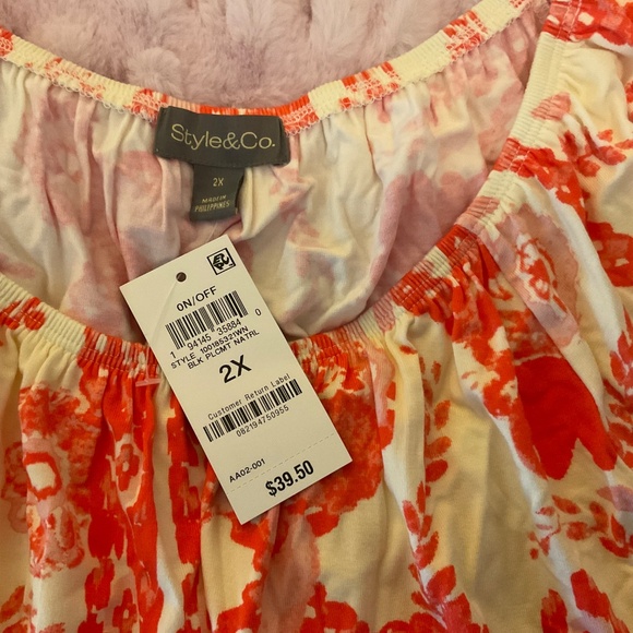 NBW Style & Co. boho shirt 2x. - Picture 3 of 5